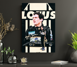 Quadro Decorativo homenagem ayrton senna Digital Mdf3mm 90×60