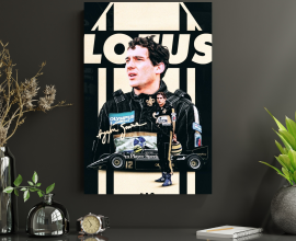 Quadro Decorativo homenagem ayrton senna Digital Mdf3mm 90×60