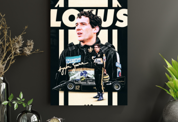 Quadro Decorativo homenagem ayrton senna Digital Mdf3mm 90×60