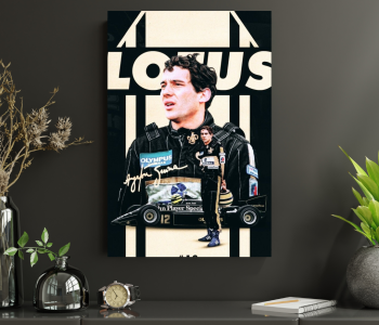 Quadro Decorativo homenagem ayrton senna Digital Mdf3mm 90×60