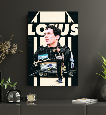 Quadro Decorativo homenagem ayrton senna Digital Mdf3mm 90×60