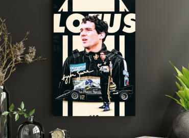 Quadro Decorativo homenagem ayrton senna Digital Mdf3mm 90×60