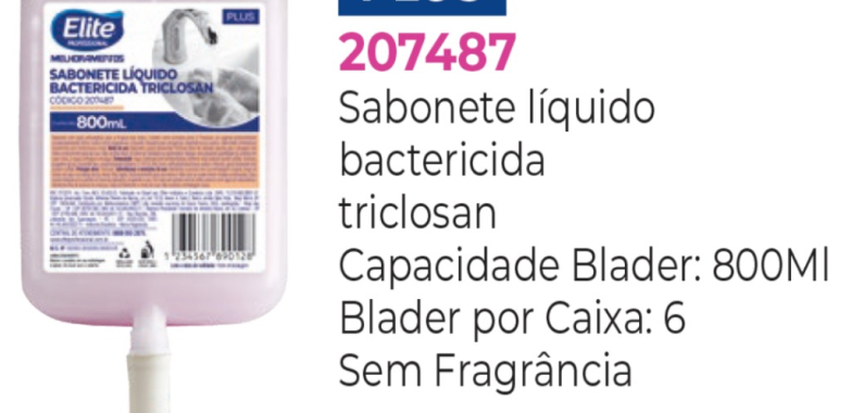 Sabonete líquido bactericida triclosan