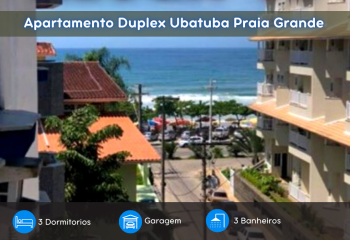 Apartamento Ubatuba Duplex 12 pessoas